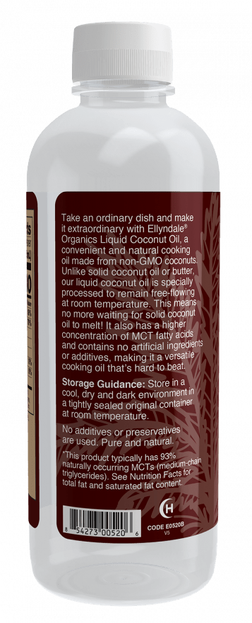 Coconut Cooking Oil, Liquid, Organic