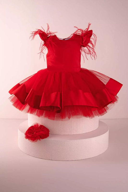 Evelyn Red Baby Dress