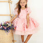 Fiona Pink Party Dress - Layered