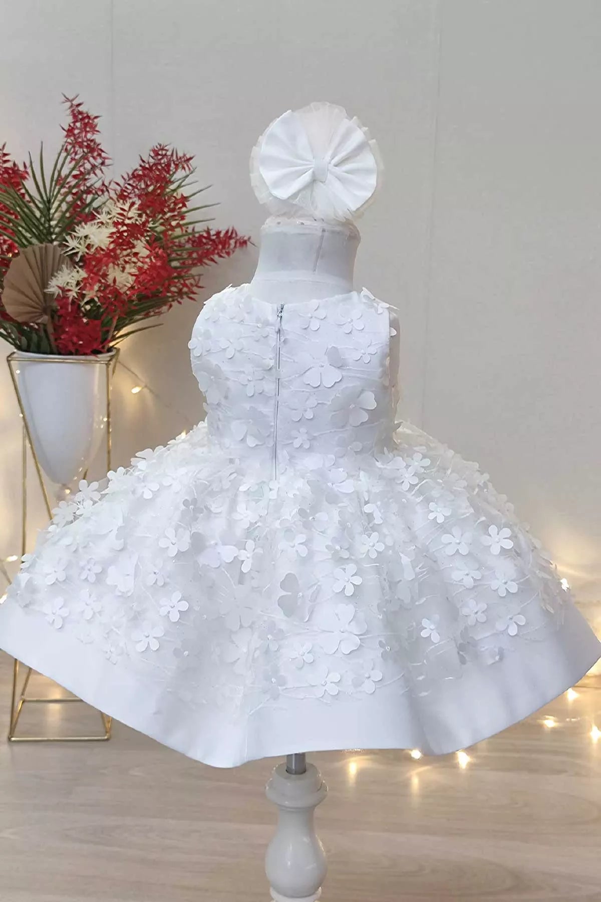 Fiona White Party Dress