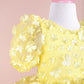 Fiona Yellow Party Dress - Layered