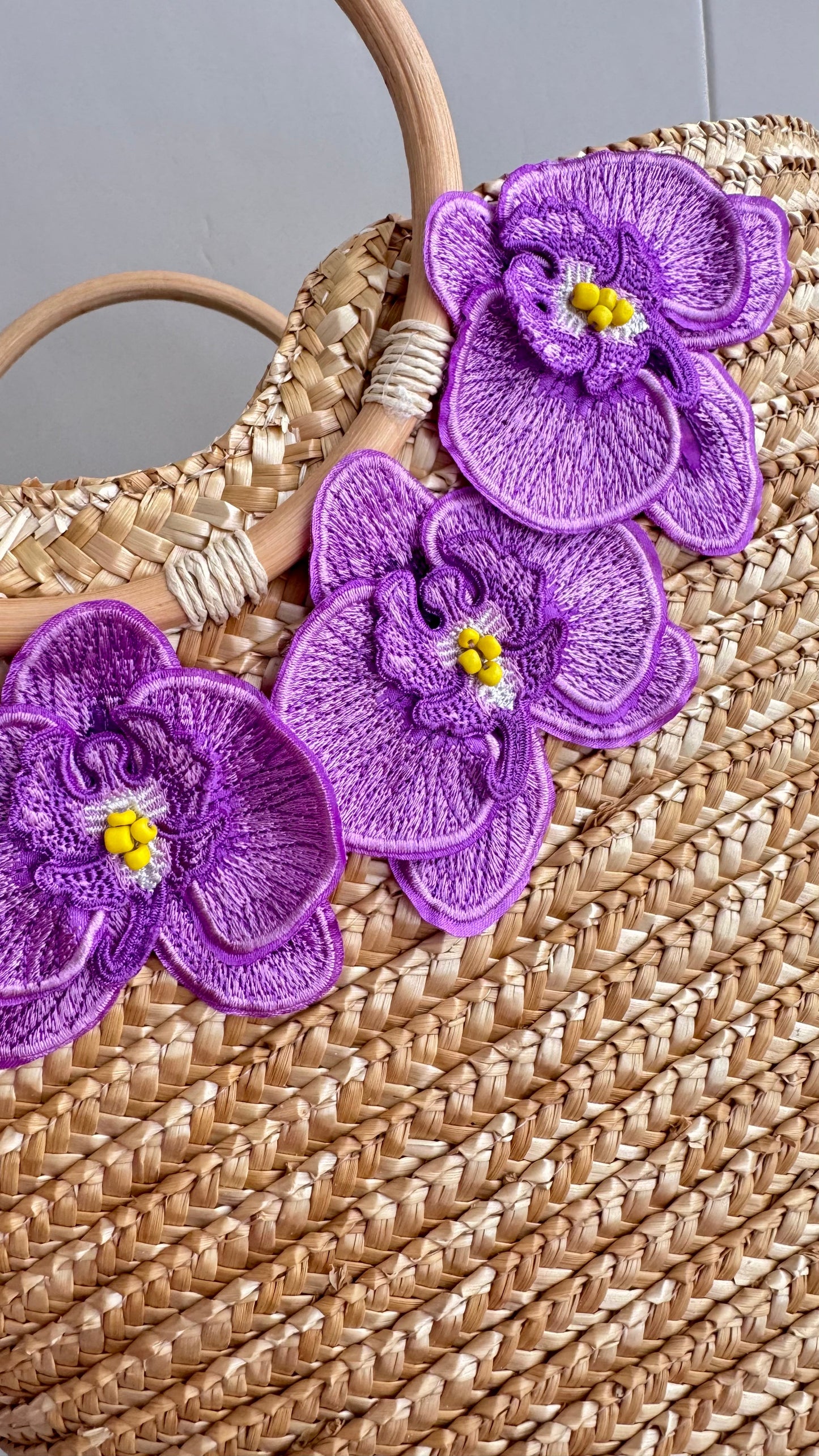 Goddess in Lilac Straw Beach Bag