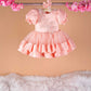 Linda Peach Party Dress