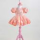 Linda Peach Party Dress