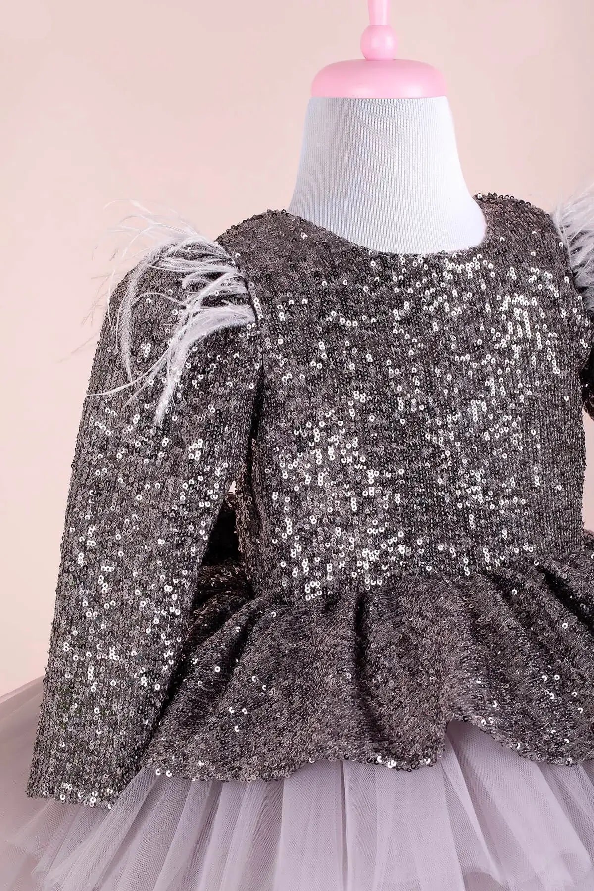 Nicole Gray Party Dress