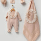 Nora Beige Newborn Knitwear Coming Home Set (5 pcs)