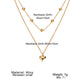 Double-layer Heart Pendant Fine Chain Necklace For Women