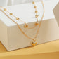 Double-layer Heart Pendant Fine Chain Necklace For Women