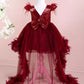 Ophelia Burgundy Party Dress