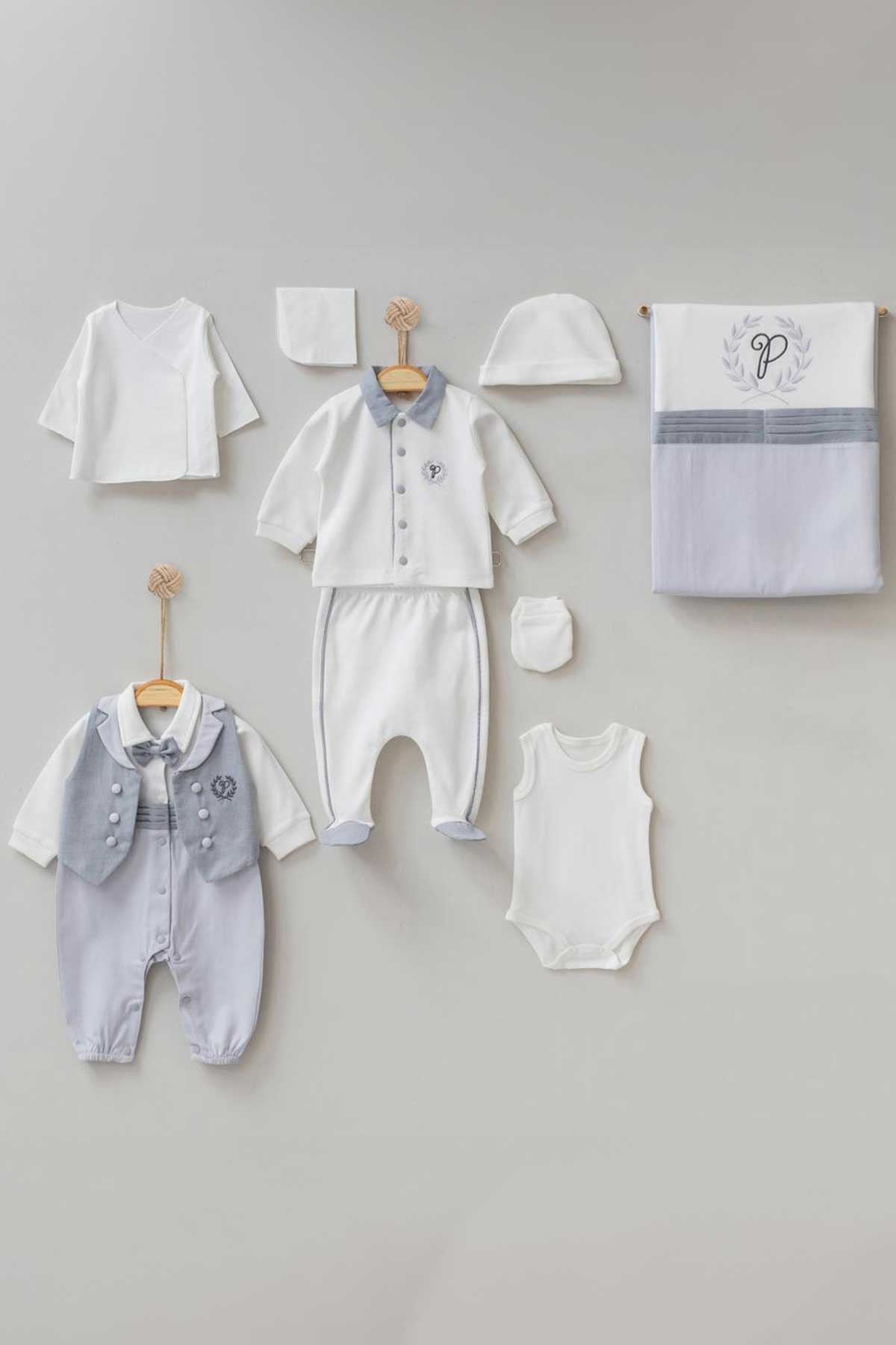 Paul Blue Newborn Coming Home Set (10 pcs)