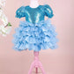 Perla Blue Party Dress