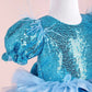 Perla Blue Party Dress