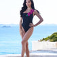 Vanda - Black One Shoulder Style Swimsuit