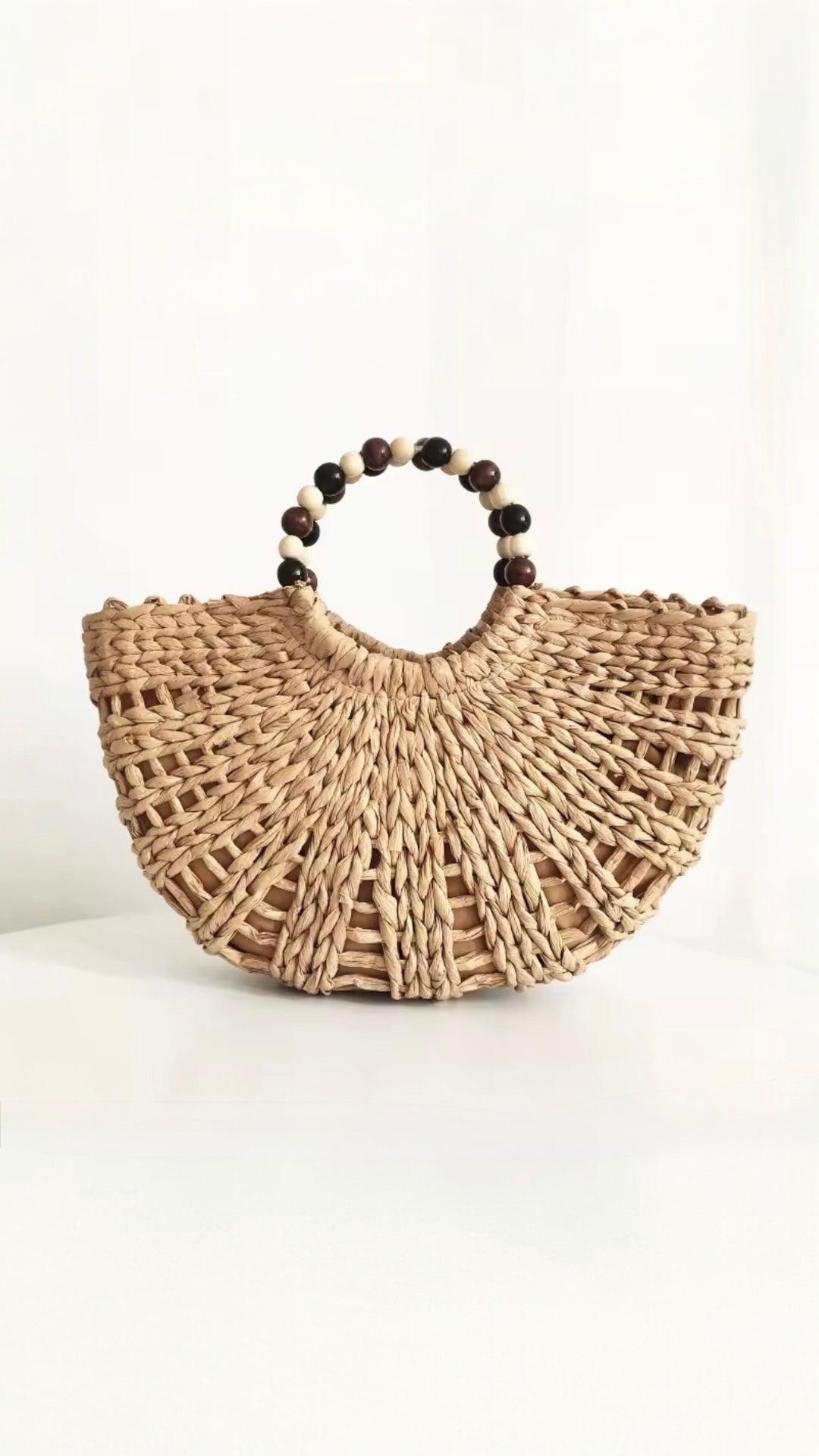 Julia Natural Straw Beach Bag