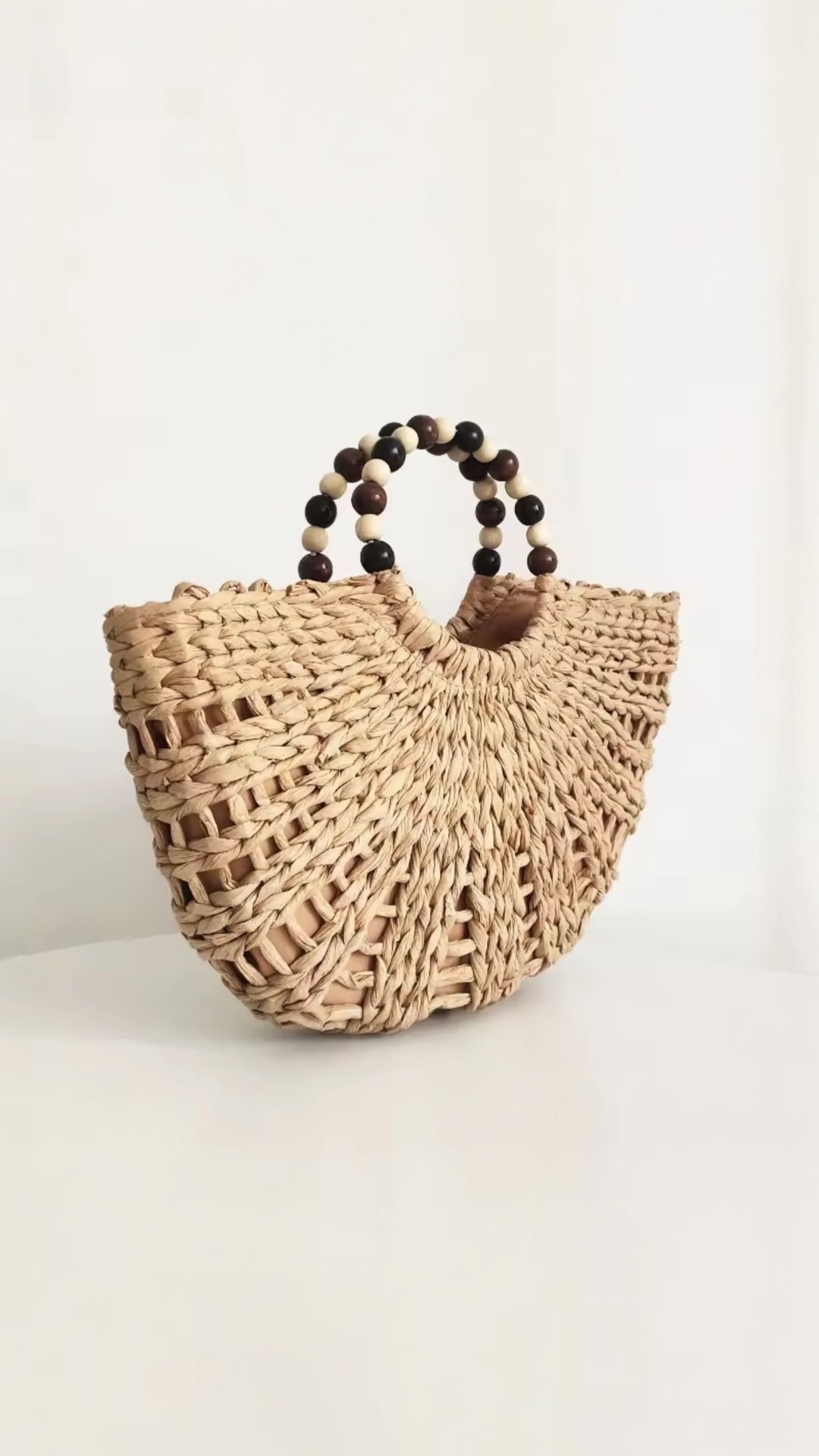 Julia Natural Straw Beach Bag