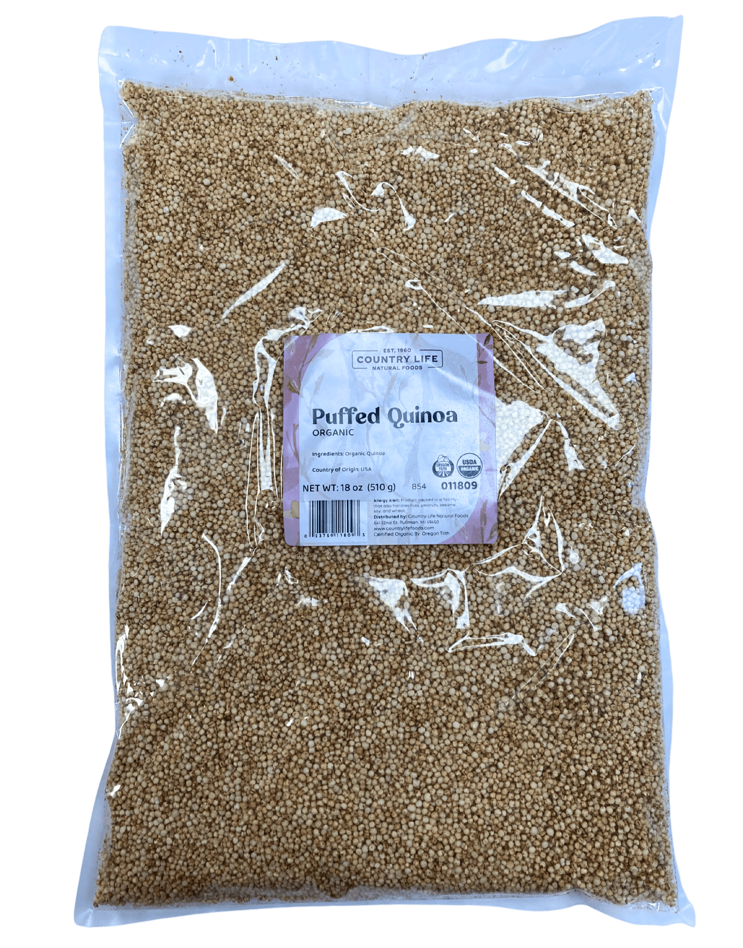 Puffed Quinoa, Organic