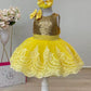 Shay Gold & Yellow Party Dress