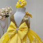Shay Gold & Yellow Party Dress