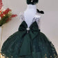 Shay Silver & Emerald Party Dress
