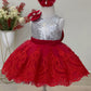 Shay Silver & Red Party Dress