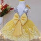 Shay Silver & Yellow Party Dress