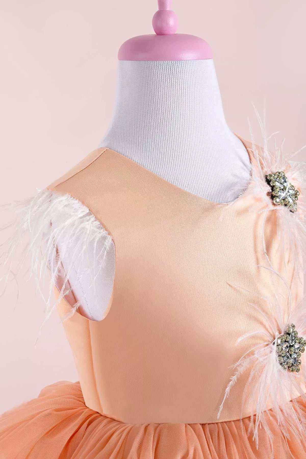 Star Salmon Party Dress