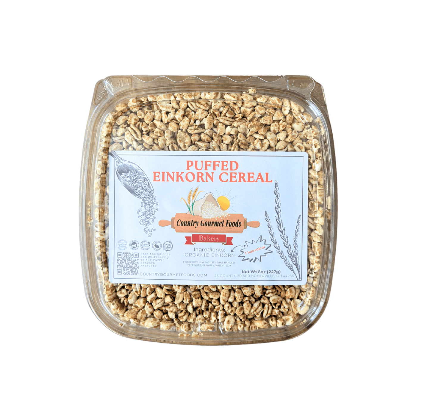 Puffed Einkorn Cereals