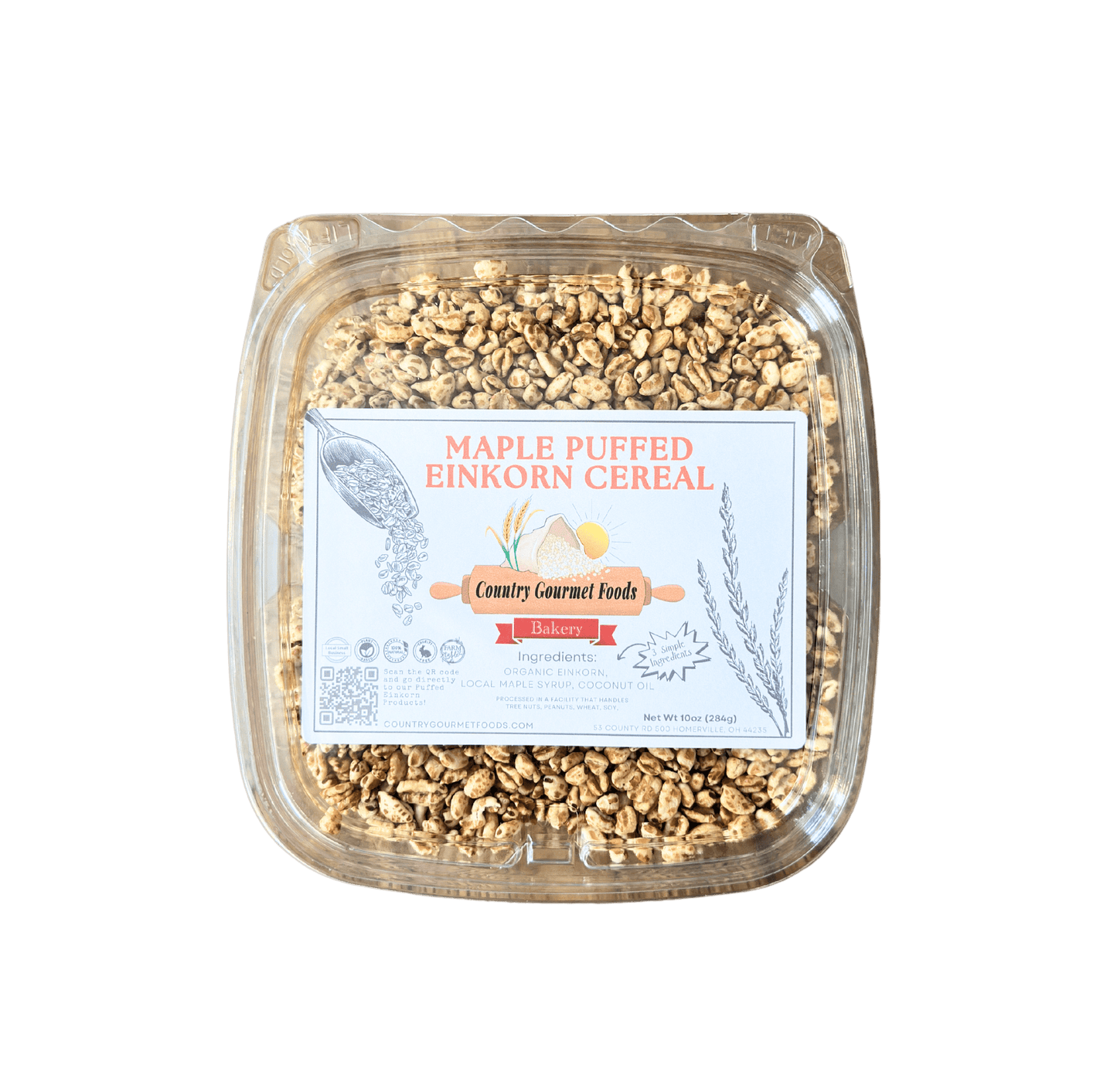 Puffed Einkorn Cereals