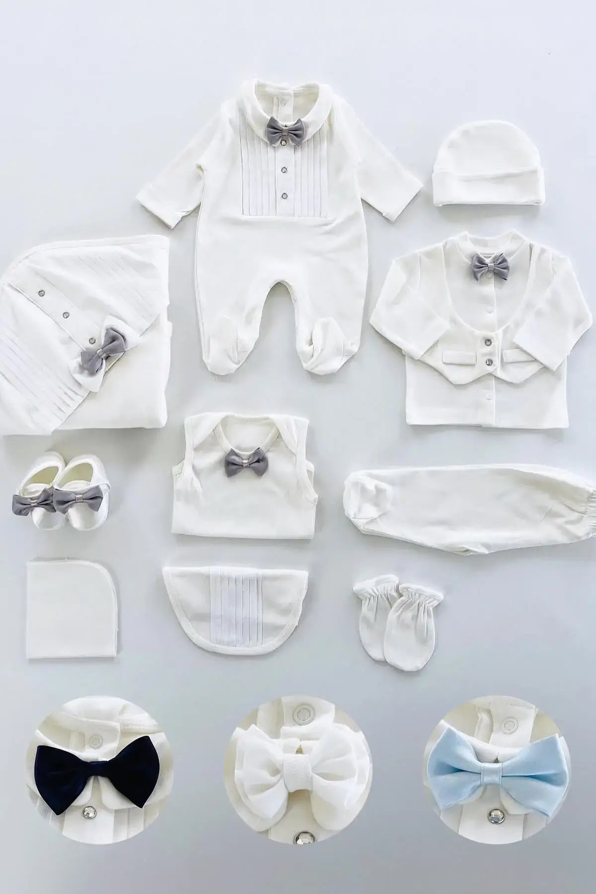 William Newborn White Coming Home Set (10 pcs)