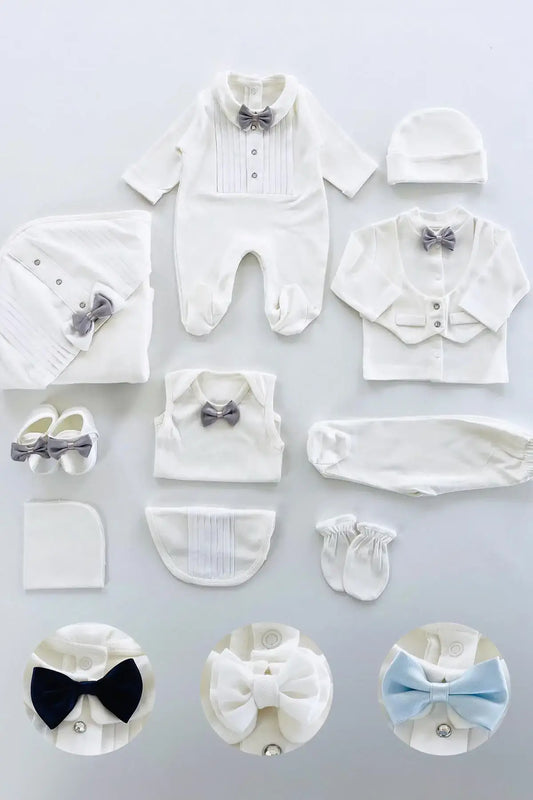 William Newborn White Coming Home Set (10 pcs)