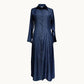 Women's Casual Button Down Denim Maxi Dress