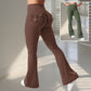 Yoga Fitness Flared Pants With Pockets