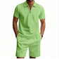 Versatile Solid Color T-shirt Set For Men