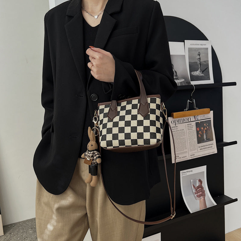 Fashion Houndstooth Shoulder Bag