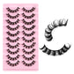 False Eyelashes, DD Curve, Thick, Eyelashes Ten Pairs