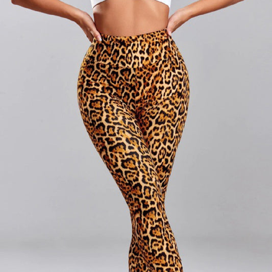 Women's Fashion Leopard Print Slim Fit Hip Dance Pants