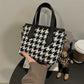 Fashion Houndstooth Shoulder Bag
