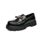 British Style Black Leather Shoes