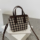Fashion Houndstooth Shoulder Bag