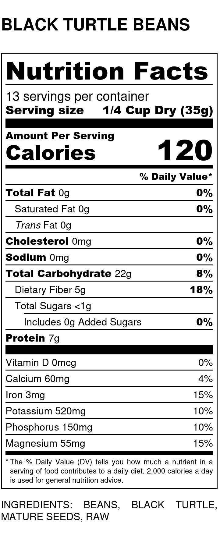 Black Turtle Beans, Organic