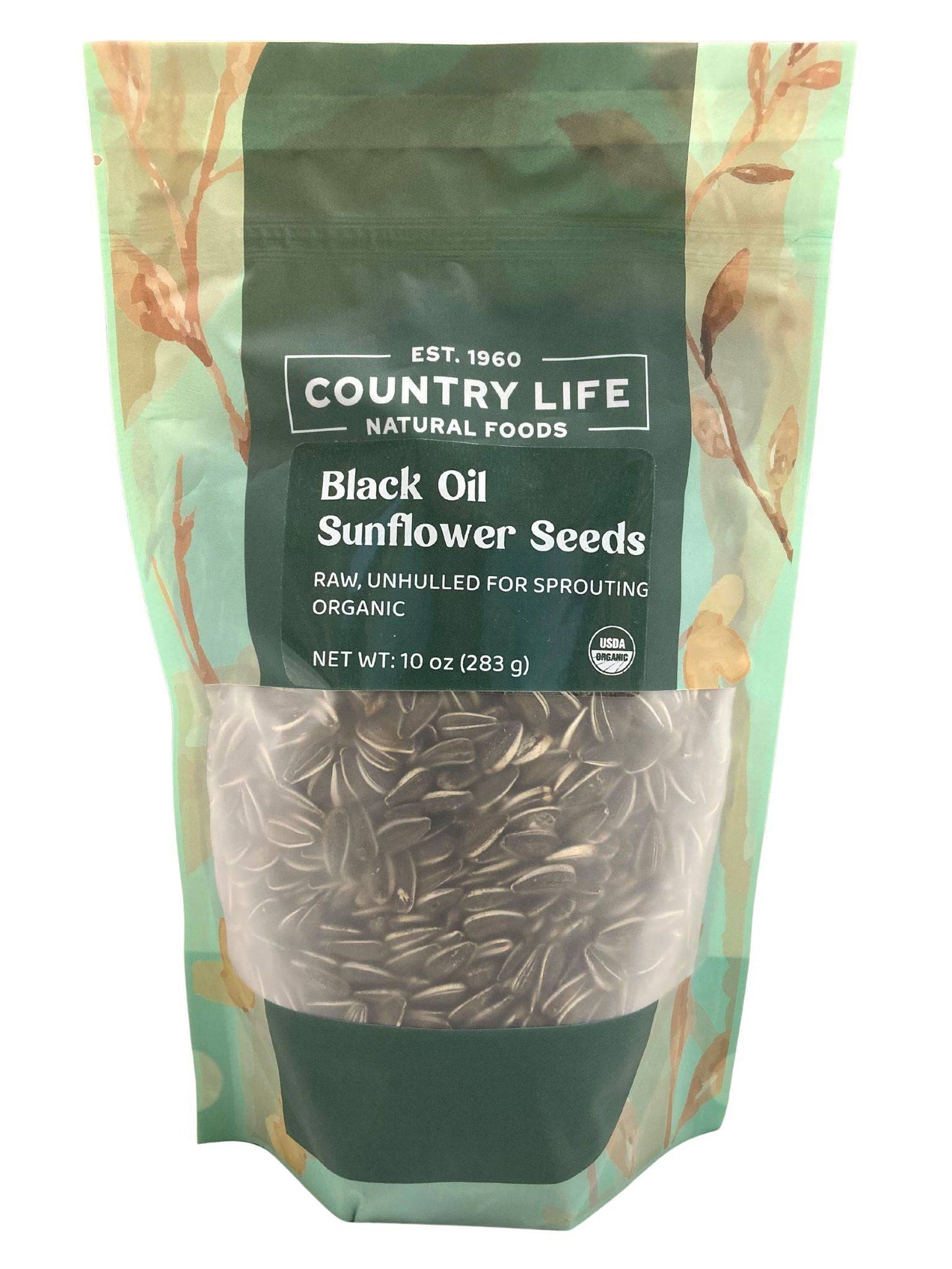 Sunflower Seeds, Black Oil, Unhulled For Sprouting, Organic