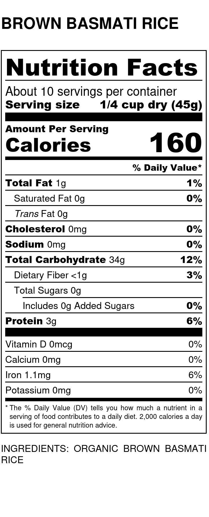 Basmati Rice, Brown, Organic, Lundberg