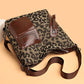 Women Fashion Rivet Design Leopard Shoulder Bags