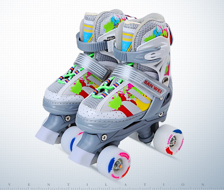 Children's Four-wheel Roller Skate Shoe