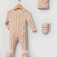 Daniel Beige Newborn Knit Coming Home Set (5 pcs)