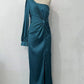 Women's One-shoulder Split Dress