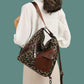 Women Fashion Rivet Design Leopard Shoulder Bags