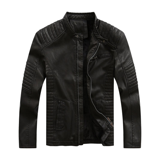 Styled Men's Pu Leather Jacket