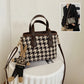 Fashion Houndstooth Shoulder Bag