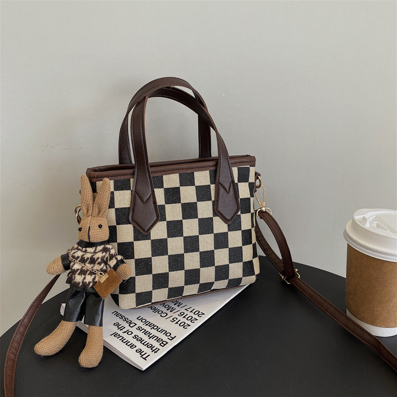 Fashion Houndstooth Shoulder Bag